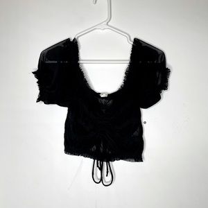 GARAGE MESH CROP TOP